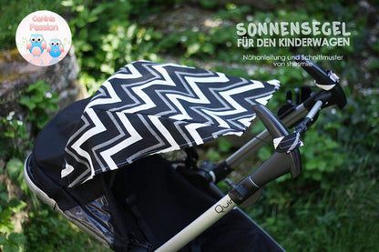 Sonnensegel für den Kinderwagen (Schnittmuster und Nähanleitung)