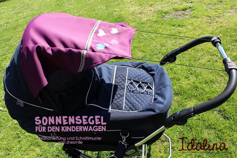 Sonnensegel für den Kinderwagen (Schnittmuster und Nähanleitung)
