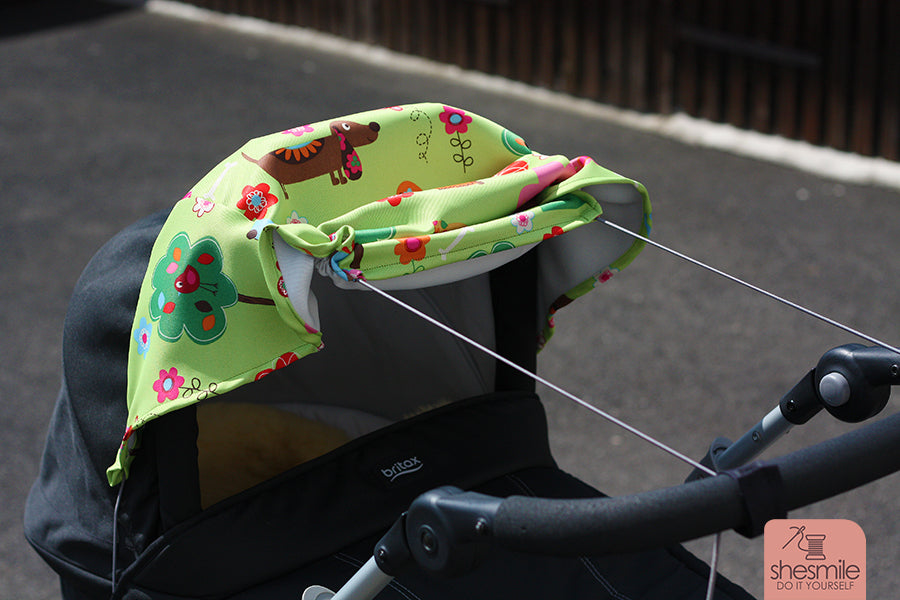 Sonnensegel für den Kinderwagen (Schnittmuster und Nähanleitung)
