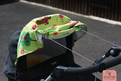 Sonnensegel für den Kinderwagen (Schnittmuster und Nähanleitung)