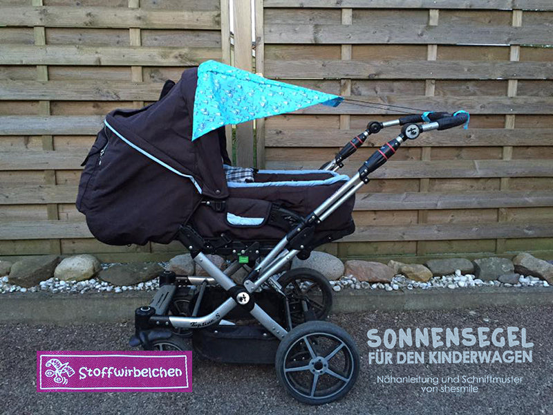 Sonnensegel für den Kinderwagen (Schnittmuster und Nähanleitung)