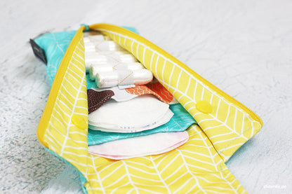 Täschchen für Slipeinlagen und Tampons Rosi (Schnittmuster und Nähanleitung)