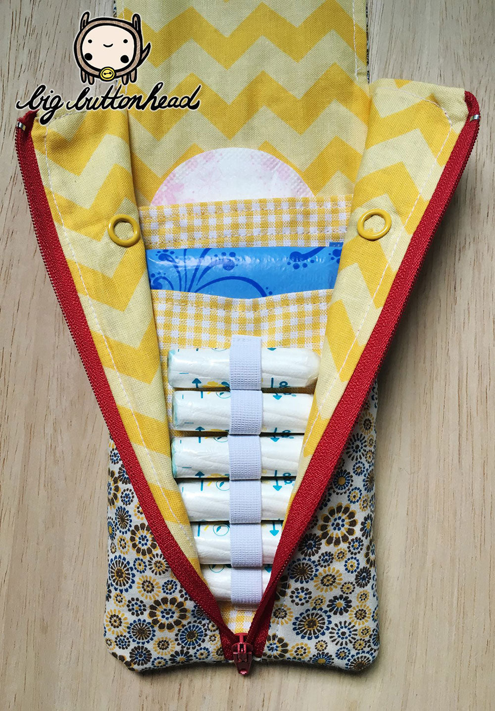 Täschchen für Slipeinlagen und Tampons Rosi (Schnittmuster und Nähanleitung)