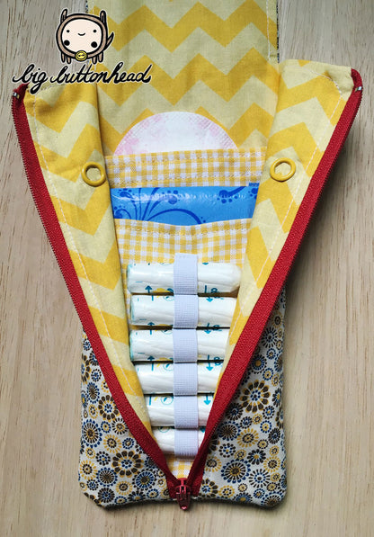Täschchen für Slipeinlagen und Tampons Rosi (Schnittmuster und Nähanleitung)