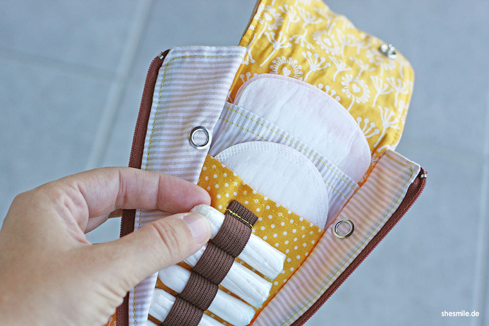 Täschchen für Slipeinlagen und Tampons Rosi (Schnittmuster und Nähanleitung)