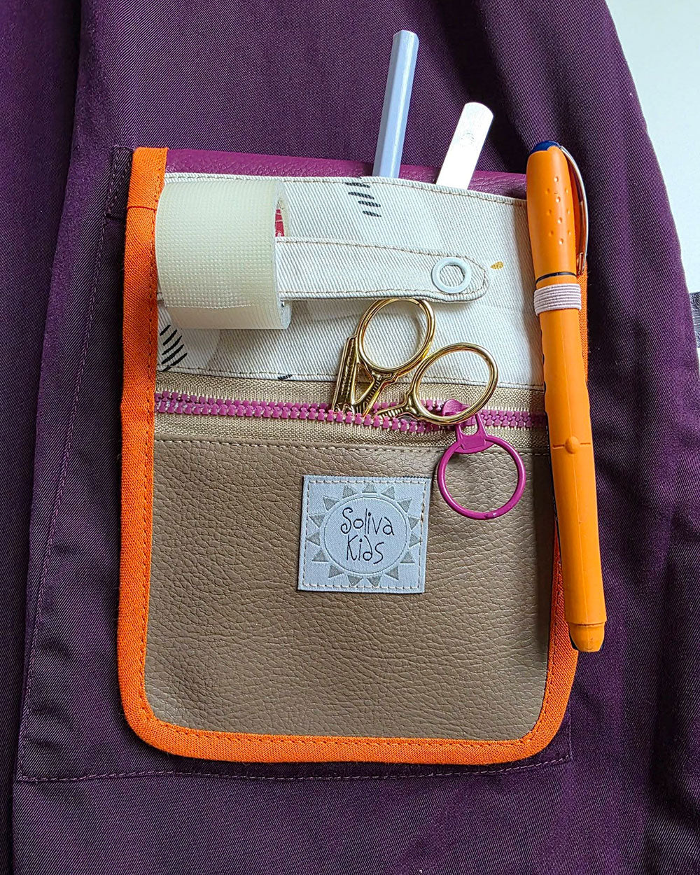 taschen aufbewahrung diy Schnittmuster Taschenorganizer KittelKram von shesmile DIY ✂️