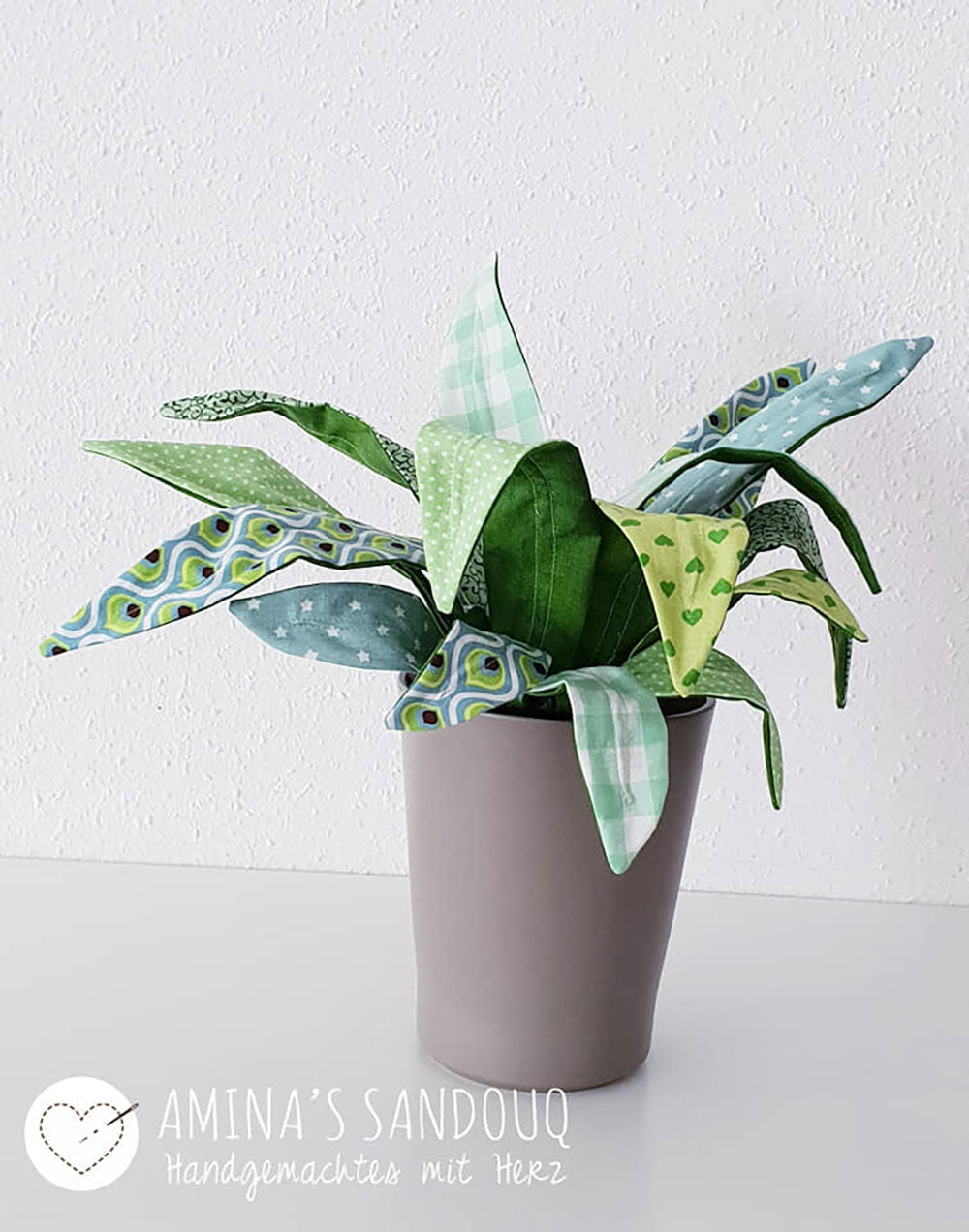 Zimmerpflanze Frieda Sansevieria (Schnittmuster und Nähanleitung)