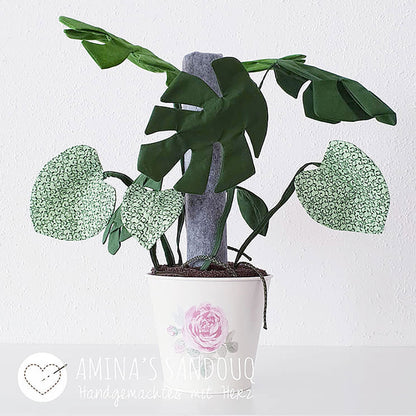 Zimmerpflanze Frieda Monstera (Schnittmuster und Nähanleitung)