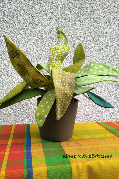Zimmerpflanze Frieda Sansevieria (Schnittmuster und Nähanleitung)