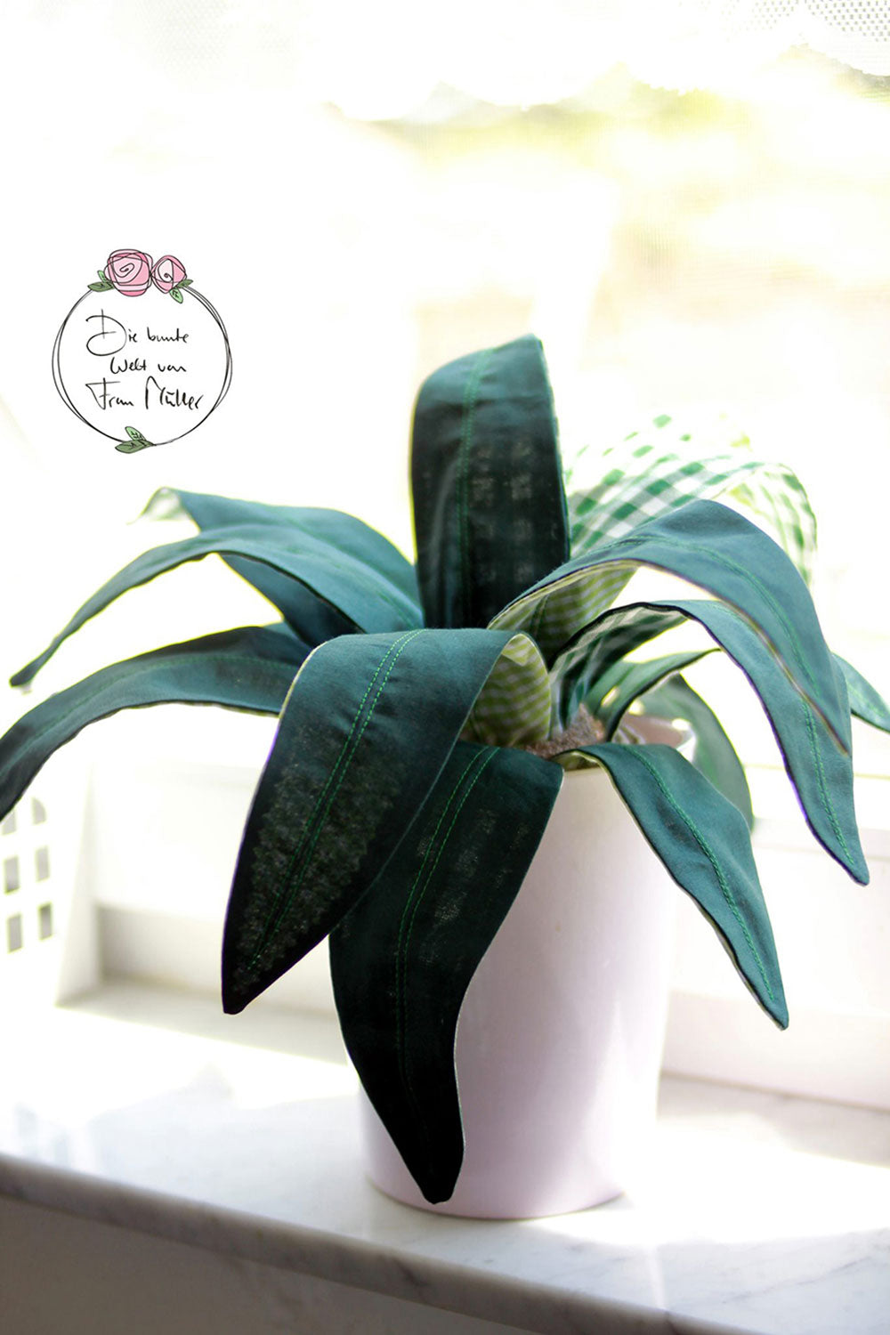 Zimmerpflanze Frieda Sansevieria (Schnittmuster und Nähanleitung)