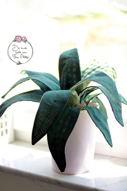 Zimmerpflanze Frieda Sansevieria (Schnittmuster und Nähanleitung)