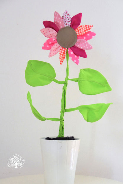Zimmerpflanze Frieda Sonnenblume (Schnittmuster und Nähanleitung)