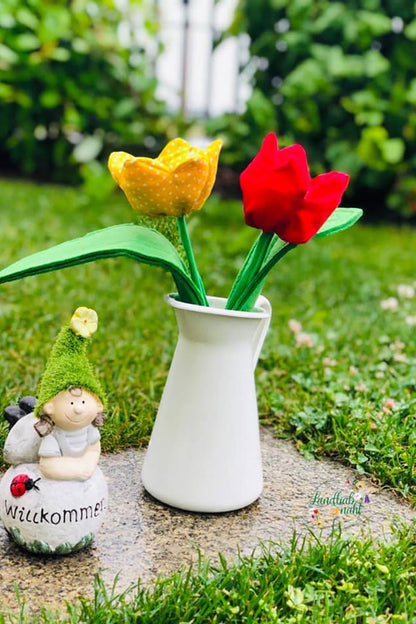 Zimmerpflanze Frieda Tulpe (Schnittmuster und Nähanleitung)
