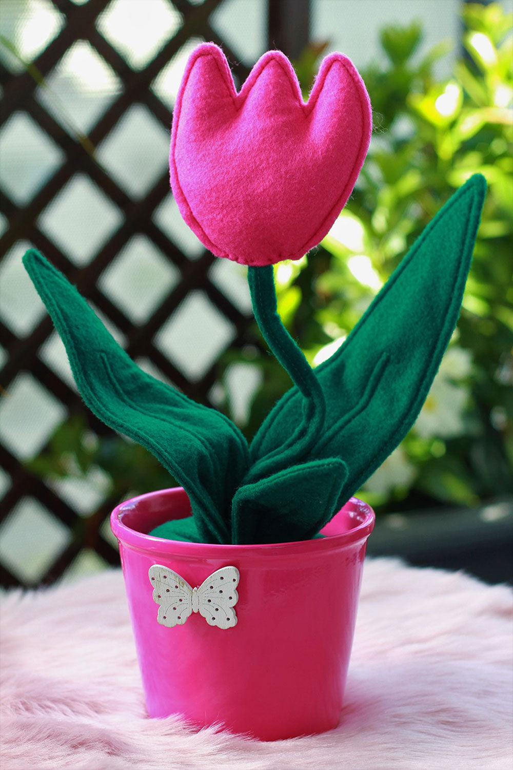 Zimmerpflanze Frieda Tulpe (Schnittmuster und Nähanleitung)