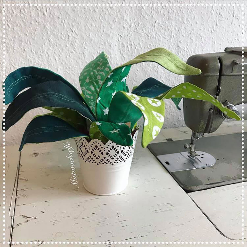 Zimmerpflanze Frieda Sansevieria (Schnittmuster und Nähanleitung)