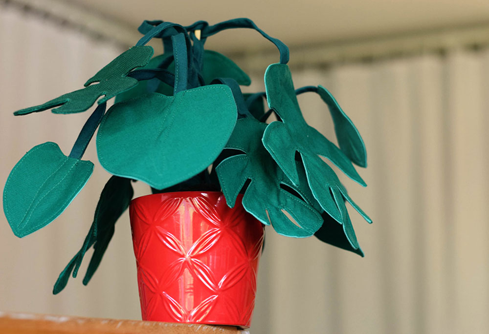 Zimmerpflanze Frieda Monstera (Schnittmuster und Nähanleitung)