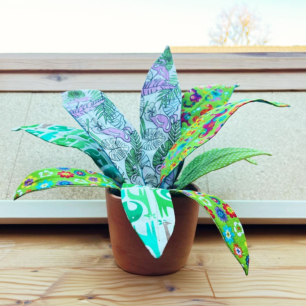 Zimmerpflanze Frieda Sansevieria (Schnittmuster und Nähanleitung)