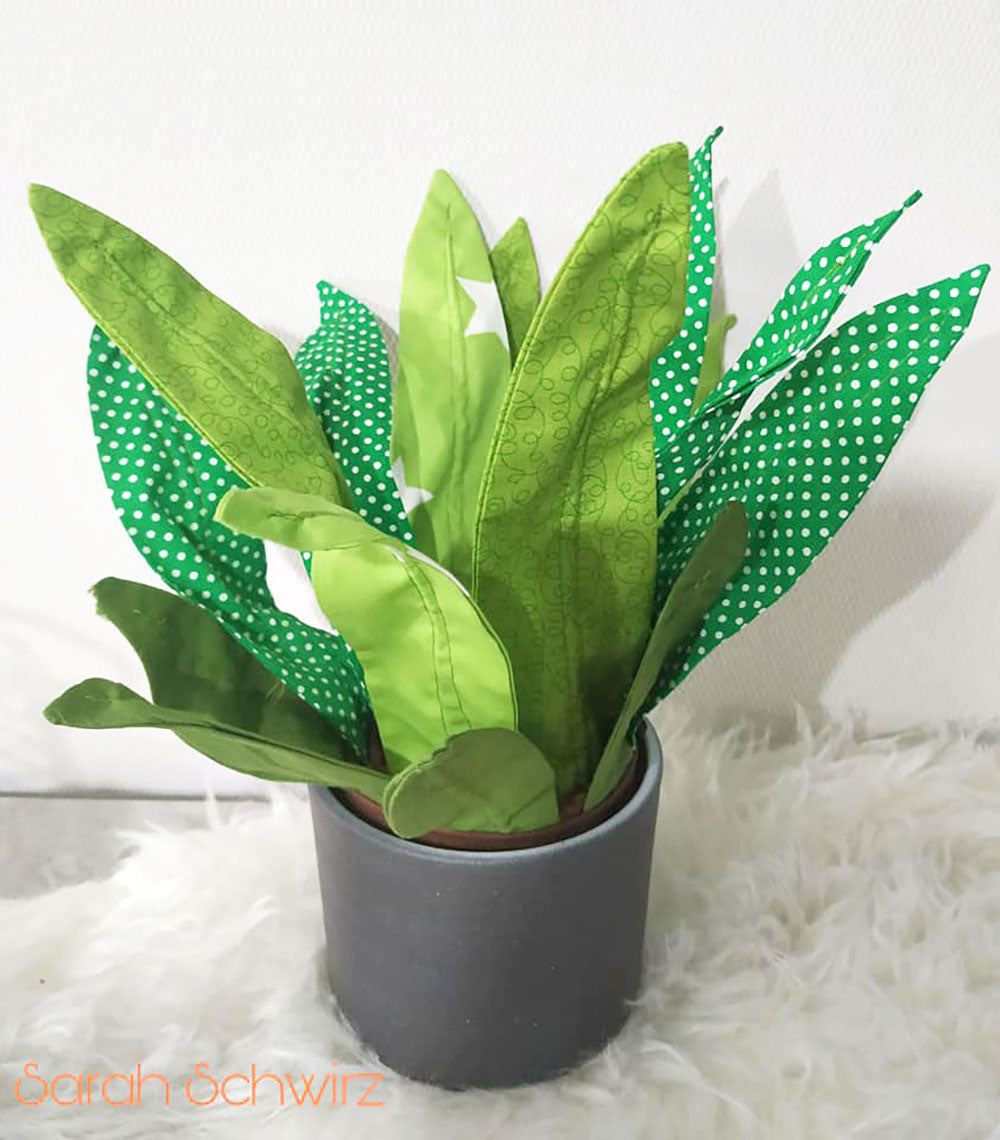 Zimmerpflanze Frieda Sansevieria (Schnittmuster und Nähanleitung)