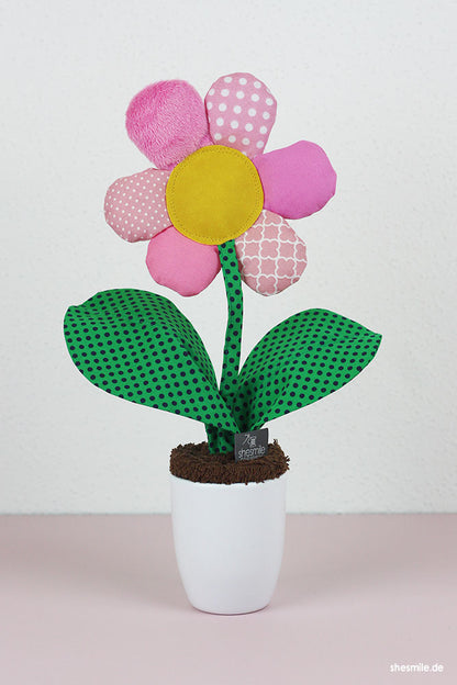 Zimmerpflanze Frieda Knopfblume (Nähanleitung und Schnittmuster)