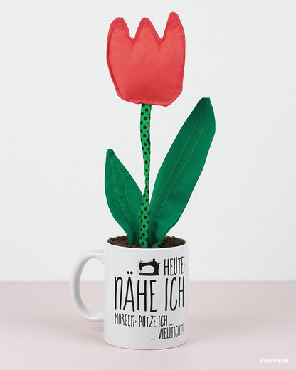 Zimmerpflanze Frieda Tulpe (Schnittmuster und Nähanleitung)