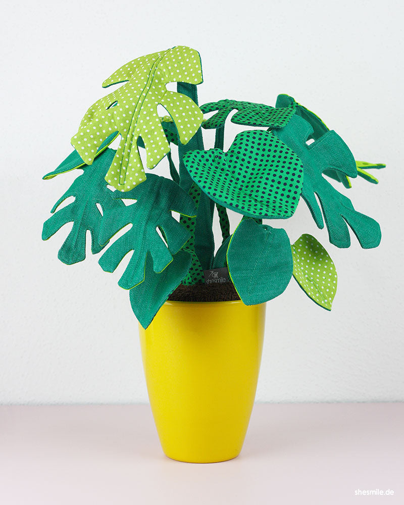 Zimmerpflanze Frieda Monstera (Schnittmuster und Nähanleitung)