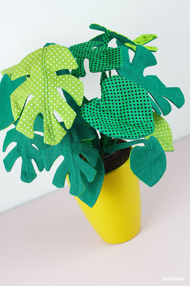 Zimmerpflanze Frieda Monstera (Schnittmuster und Nähanleitung)
