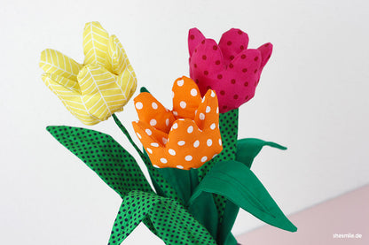 Zimmerpflanze Frieda Tulpe (Schnittmuster und Nähanleitung)