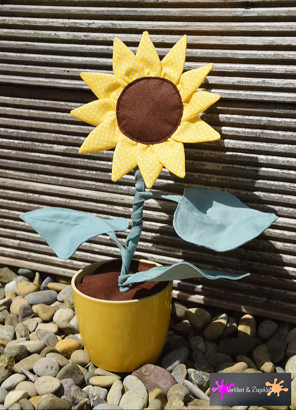 Zimmerpflanze Frieda Sonnenblume (Schnittmuster und Nähanleitung)